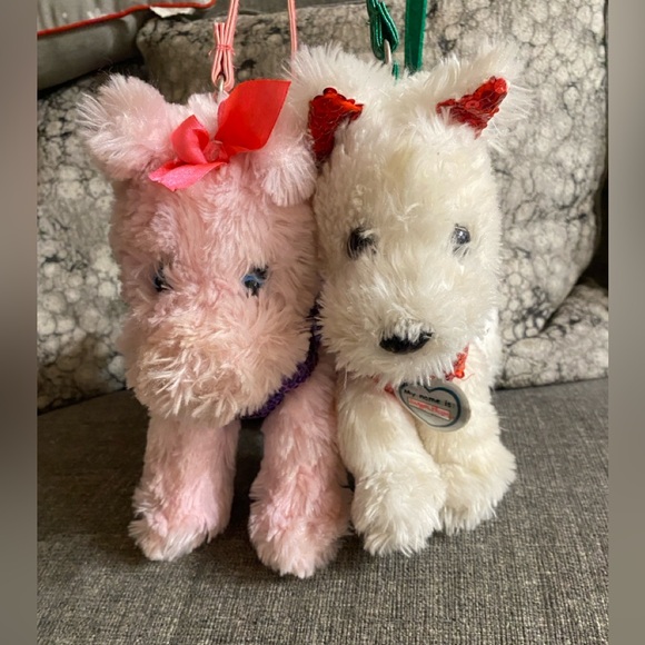 Plush Dog Handbags with Red and Pink Accents - Picture 2 of 9